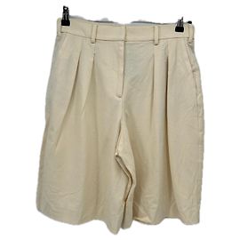 Maje Ecru Bermuda Shorts Beige