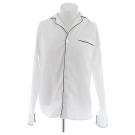 Autre Marque Chemise de pyjama blanche en coton Blanc
