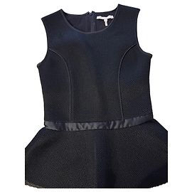 Top Maje preto com babado Preto