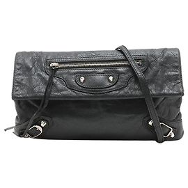 Balenciaga Borsa a tracolla classica nera a busta Nero