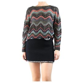Missoni Mehrfarbiger transparenter Lurex-Wellenshirt - Größe S Mehrfarben