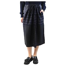 Autre Marque Grey wool drawstring skirt - One size Grey