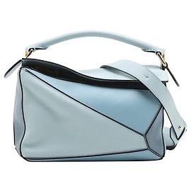 Loewe Blue small tri-colour Puzzle bag Blue