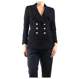 Chloé Black double-breasted cardigan jacket - size UK 8 Black