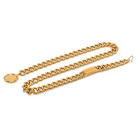 Chanel Gold Plated Chain Belt Golden