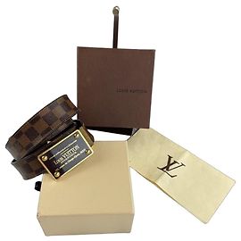 Louis Vuitton Damier Ebene Gürtel Braun Damier ebene