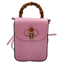 Sac à main Gucci Bamboo Line Rose