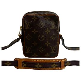 Louis Vuitton Mini Danube Monogram Leather Shoulder Bag/Pochette Brown
