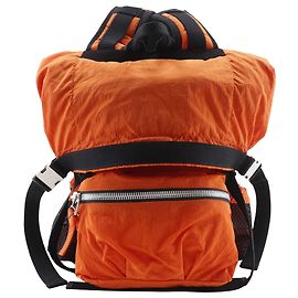 Bottega Veneta Orange Nylon Paper Touch Backpack Orange