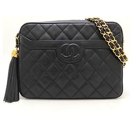 Borsa a spalla con catena matelassé nera Chanel Nero