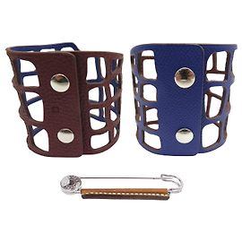 Hermès NEW HERMES BRACELET PETIT H REVERSIBLE CUFF + SADDLE NAIL PIN Other