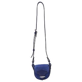 Borsa a spalla Botsy Mini in suede blu di Isabel Marant Blu