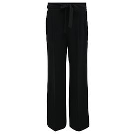 Max Mara gerade geschnittene Hose aus schwarzem Polyester Schwarz