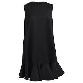 Valentino Garavani Valentino A-Line Mini Dress in Black Wool Black