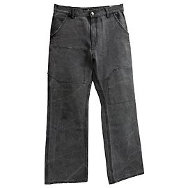 Jeans reto Palma Patch em algodão cinza da Acne Studios Cinza