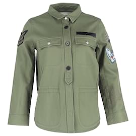 Chemise brodée Tackl en coton olive de Zadig & Voltaire Vert Vert olive