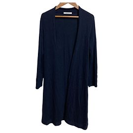Autre Marque ANAYI Long Knit Cardigan Blue Navy blue