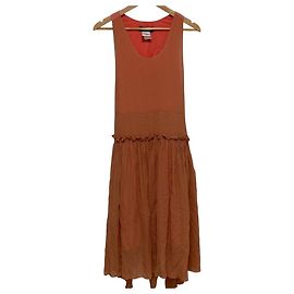 Autre Marque Robe en soie transparente Sonia Rykiel Rose