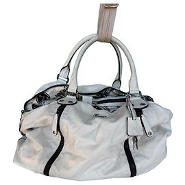 Borsa a spalla Gucci grande in pelle bianca Bianco
