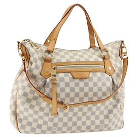 LOUIS VUITTON Borsa Tote Evora MM Damier Azur 2way N41133 LV Auth 164680 Altro