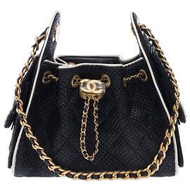 Borsa CHANEL in Vimini Nera - 103277 Nero