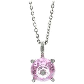 Collar Péndulo de Diamante So Happy de Chopard Plata