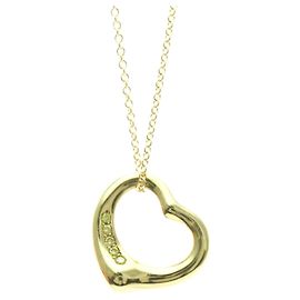 Tiffany & Co Colar Pendente Coração Aberto Tiffany em Ouro Rosa Dourado