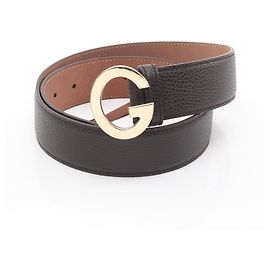 Cintura Gucci G Buckle Marrone