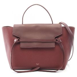 Céline Borsa a mano mini Celine Belt Bordò