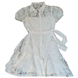 Rene Derhy Spitzenkleid Weiß