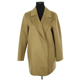 Theory Wool Coat Khaki Khaki