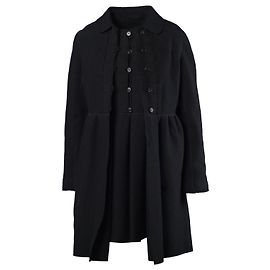 Aspesi Black Wool Coat and Dress Set Black