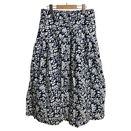 Gonna lunga con stampa floreale Polo di Ralph Lauren Blu Blu navy