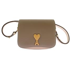 Ami Bolsa de couro marrom Marrom
