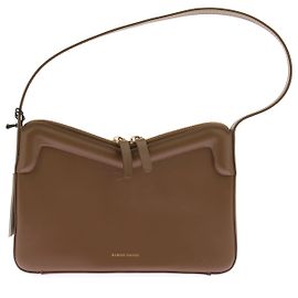 Bolsa Mansur Gavriel de couro marrom com listras Marrom