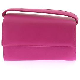 Autre Marque Bolsa retangular rosa com alça de couro Rosa