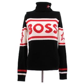 Hugo Boss Col roulé noir et rouge Noir