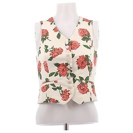 Rouje Blazer estampado com rosas Bege
