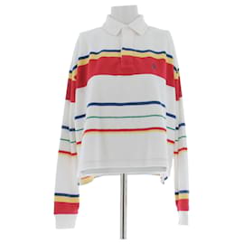 Polo Ralph Lauren Gestreifter Sweat-Polo Weiß