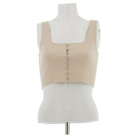 Altuzarra Top beige con detalles Beige