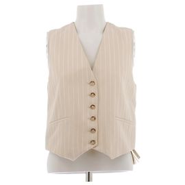 Ba&Sh Beige Blazer "Pasty" mit weißen Streifen Beige