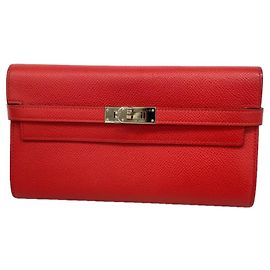 Hermès Cartera Hermes Kelly en Rouge Casaque Roja