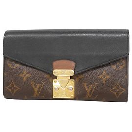 Portafoglio Lungo Pallas Monogram Louis Vuitton M58415 Marrone Nero