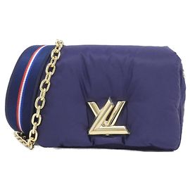 Borsa a Spalla Louis Vuitton Twist MM Blu