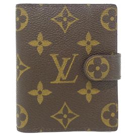 Louis Vuitton Monogram Agenda Mini Organizer Brown