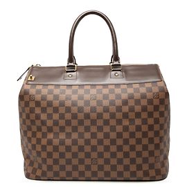 Louis Vuitton Marrom Damier Ebene Greenwich PM Marrom