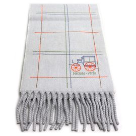 Hermès Hermes Grand Blode Berline Cashmere Shawl Brown