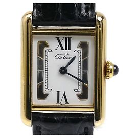 Reloj de mujer Cartier Vermeil Must Tank Trinity a pilas Otro