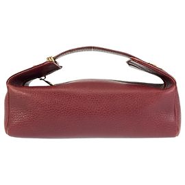 Pochette in pelle Bordeaux della linea Must di Cartier Trinity Bordò