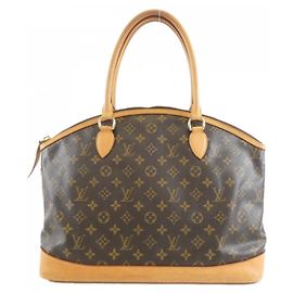 Bolsa de mão horizontal Lockit Monogram Louis Vuitton Marrom
